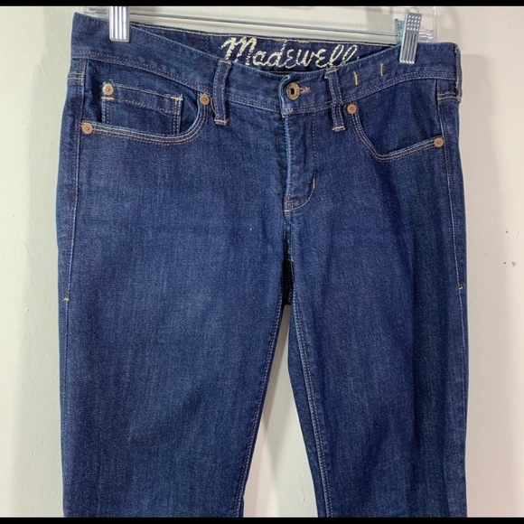 Madewell The Rail Straight Dark Wash Jeans - Picture 3 of 7